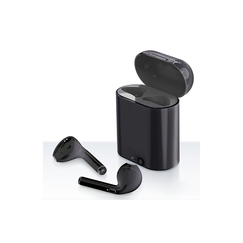(A-) I7 Mini Wireless Bluetooth Earphone 5.0 Stereo Earbuds Headset With Charging Box For All Smart Phone ???????? ???????????? Black 4851204965345
