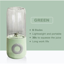 (a-Light Grey) Portable Electric Juicer Blender USB Machine Smoothie Blender Rechargeable Mini Food Processor Juice Cup For Travel