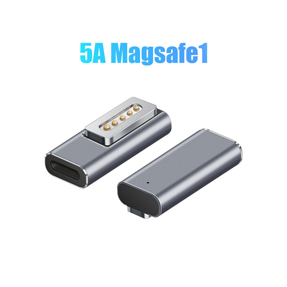 (A-Magsafe1 A Style) 5A Type C Converter Power Adapter Connector Magnetic Usb Pd Quick Charge Adapter With Led Indicator Apple Magsafe 2 1 Macbook 4855672910906