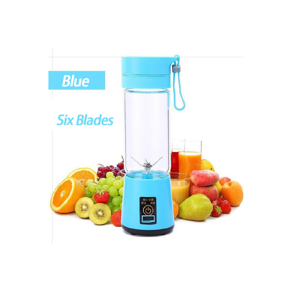 Photos - Mixer  Portable Electric Juicer Blender USB Machine Smoothie Blender Rechargeable Mini Food Processor Juice Cup For Trave(a-White)