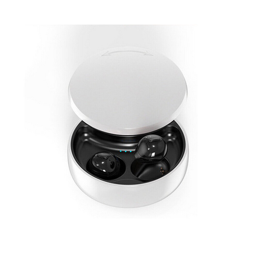 (A-Khaki) Invisible Earphones Bluetooth 5.2 Wireless Sleeping Earbuds Hidden Headphones Type C Mini Earpiece With Mic For Small Ears 4851204912783