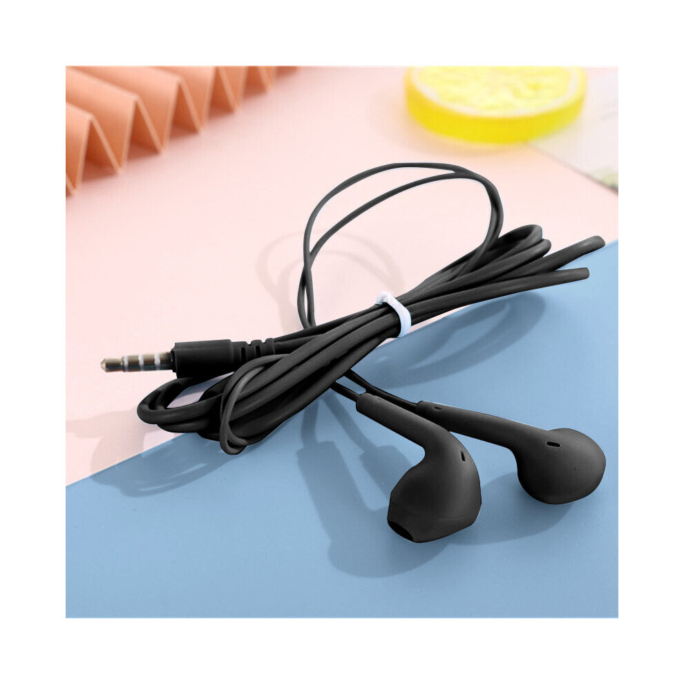(A-) Wired Headphones 3.5Mm In-Ear Earphone Sport Headset Music Earbud For Xiaomi Poco Huawei Redmi Oneplus Mobile Cellphone With Mic Black 4851205042410