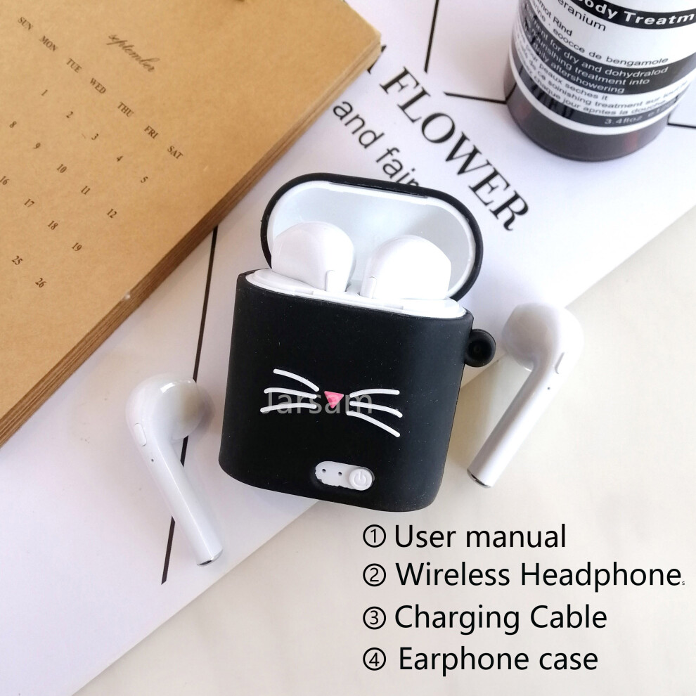 (A-Blackbeard) Hot I7s Tws Bluetooth Earphone Stereo Earbud Wireless 5.0 Earphones In-Ear Headsets For All Smart Phone 4851204983936