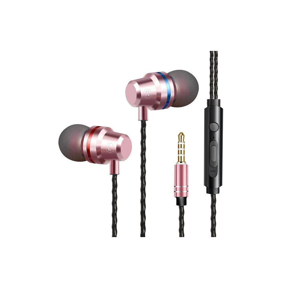 (A-) Wired Headphones Earbuds Earphones 3.5Mm Earphone Earpiece With Mic Stereo Gaming Headset For Samsung Xiaomi Phone Sport Headset Pink 4853106762206