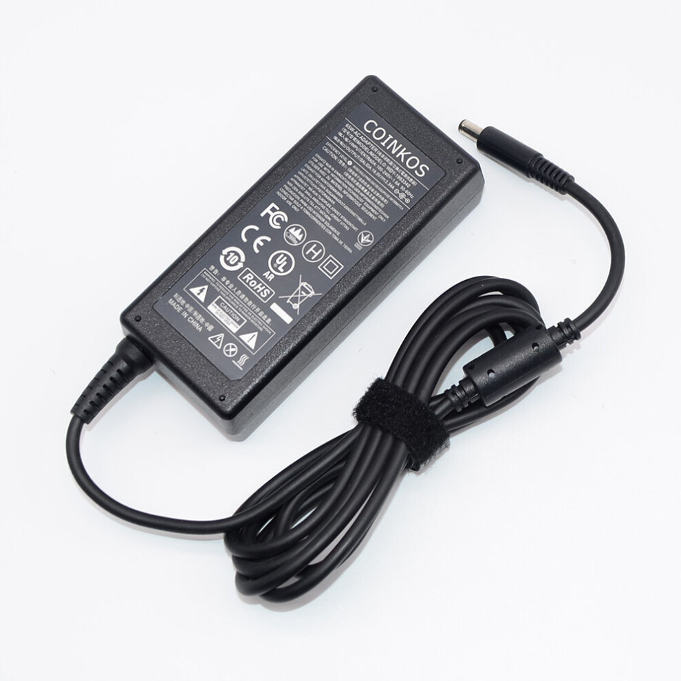 (A-Adapter Only) Coinkos 65W Ac Power Adapter Laptop Charger For Dell Latitude 13 7350 3390 3490, Inspiron 15-5567 5565 P66f Cable Cord 4.5X3.0 4855672929144