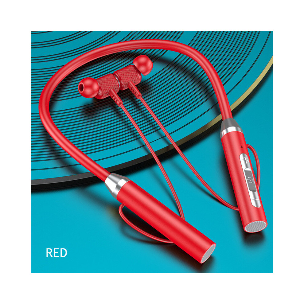 (A-) Olaf New Neckband Wireless Earphones Bluetooth 5.0 Sport Earbuds Headphones 9D Stereo In-Ear Wireless Earphone With Mic Headset Red 4851205019955