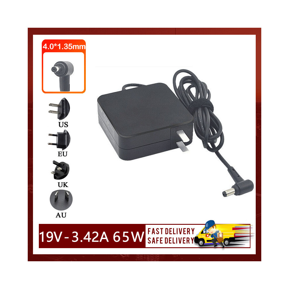 (A-) 19V 3.42A 65W 4.0Mm X 1.35Mm Laptop Power Adapter Charger For Asus Vivobook Charger S410 S410na S410un S510 S510u S510ua S510uq 4855672932359