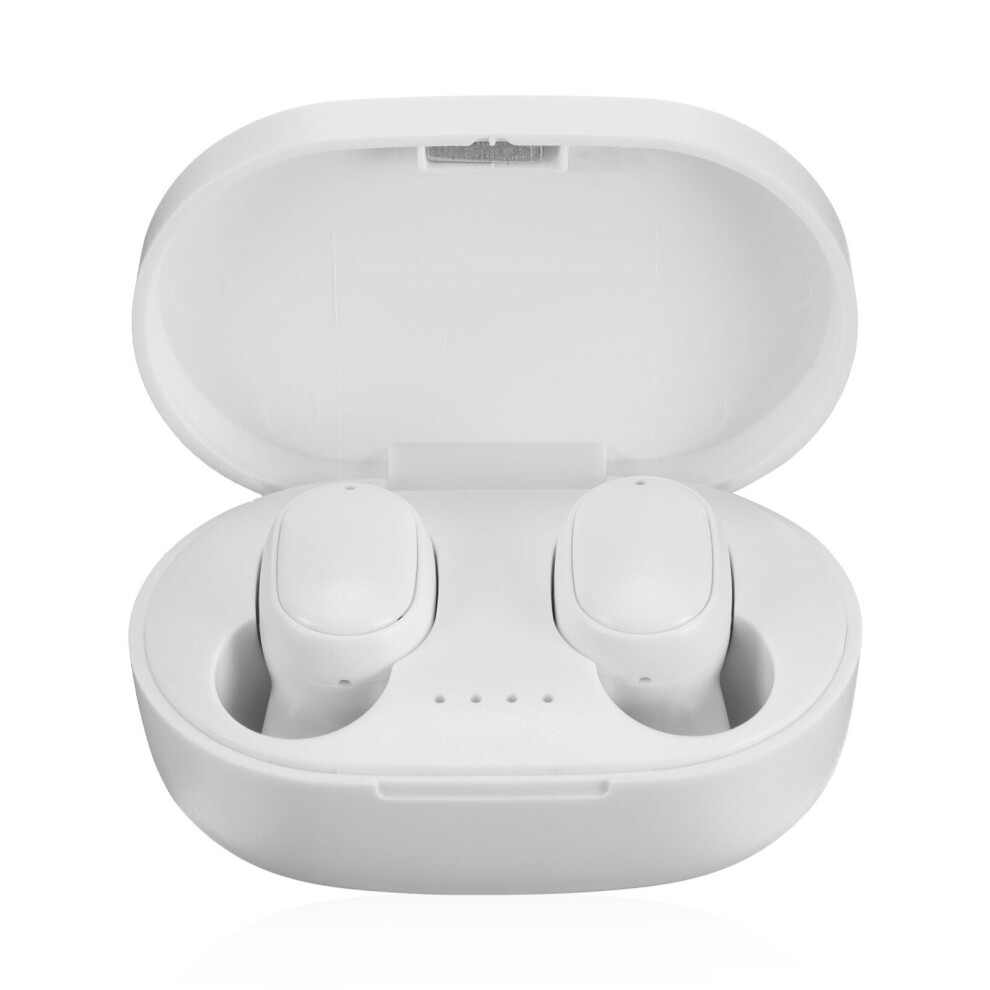 (A- A6s) Tws E6s Bluetooth Earphones Wireless Earbuds For Xiaomi Redmi Noise Cancelling Headsets With Microphone Handsfree A6s Headphones White 4851205028346