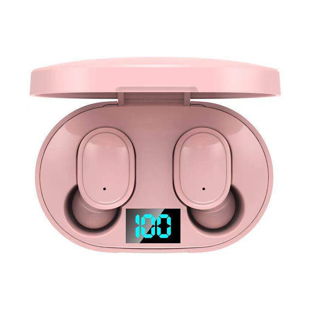 (A- E6s) Tws E6s Bluetooth Earphones Wireless Earbuds For Xiaomi Redmi Noise Cancelling Headsets With Microphone Handsfree A6s Headphones Pink 4851205028339