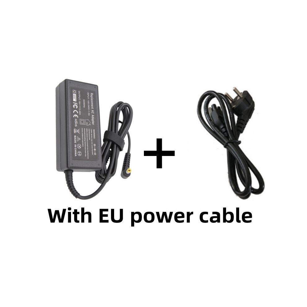(A-Adapter With Eu) 19V 3.42A 65W 5.5*1.7Mm Ac Laptop Charger Power Adapter For Acer Aspire 5315 5630 5735 5920 5535 5738 6920 7520 Notebook 4855672921865