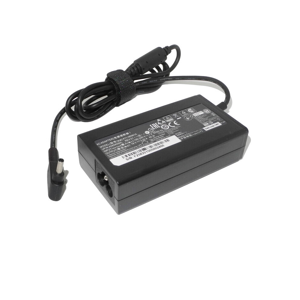 (A-) 19V 3.42A 65W Ac Power Adapter Laptop Charger For Acer Swift 3 Sf314-53G Sf314-54G Sf315-41 Sf315-41G Sf315-51 Sf315-51G 4855672996702