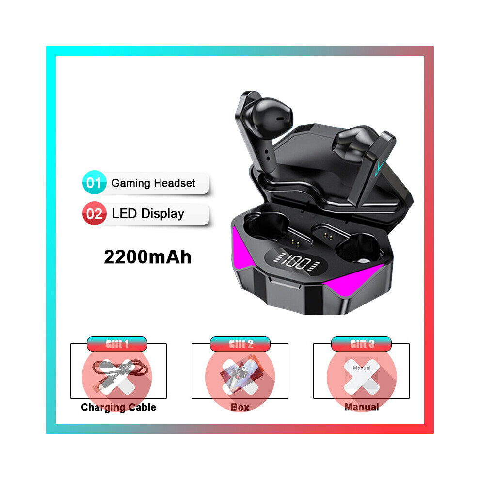 (A-2200Mah) Tws Gaming Headset Bluetooth 5.0 Earphones 2022 New Sport Waterproof Wireless Bluetooth Headphones Hifi Stereo Earbuds Headsets 4851205000519