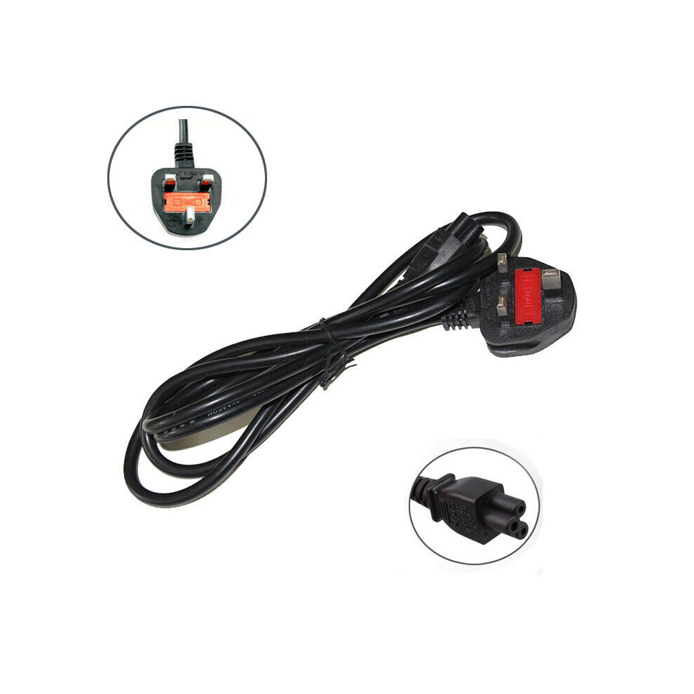 (A-With Uk Cable) 45W Laptop Power Adapter Ac Charger For Dell Inspiron 15- 5566 P51f006 3185 P25t 7375 P69g002 5379 3476 P69g 3473 P76g004 3573 4855672989568