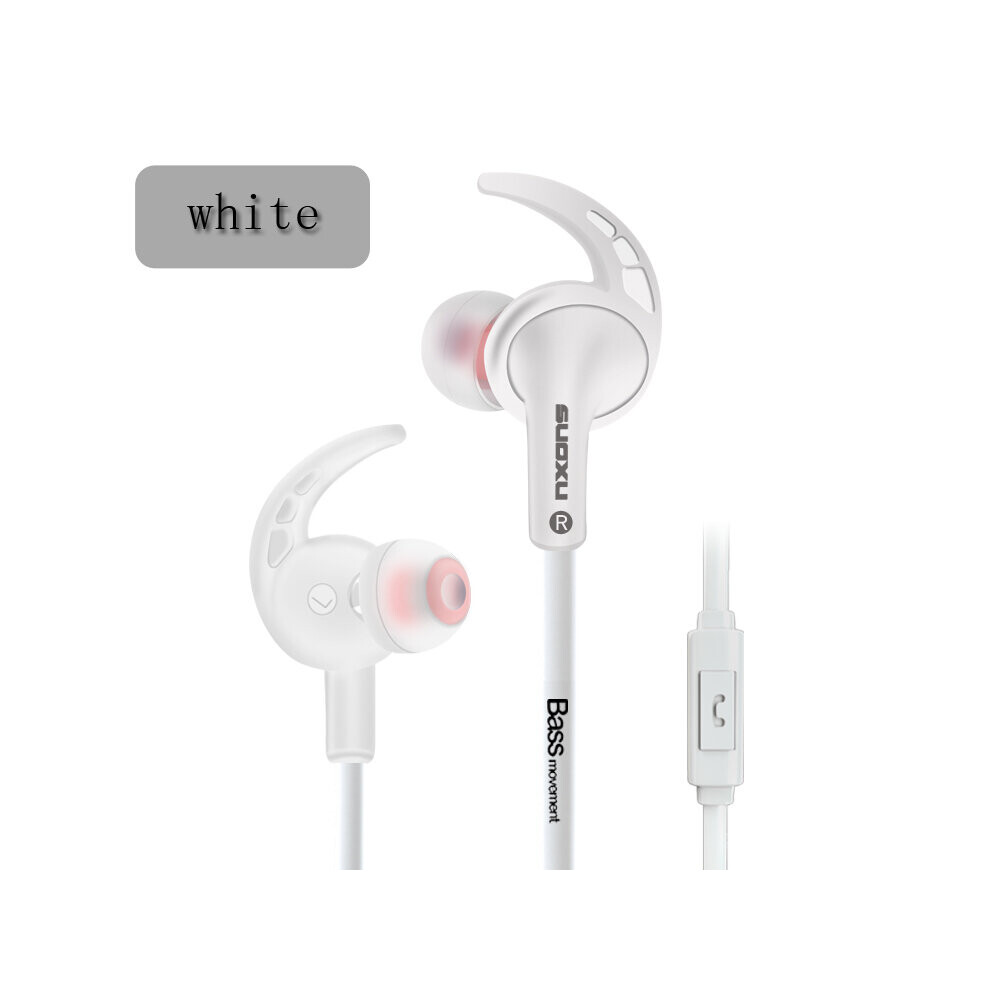 (A-) 3.5Mm Wired Headphones In Ear Stereo With Bass Earbuds Gaming Earphone Music Headphones Sport Earphones With Microphone White 4851204895185