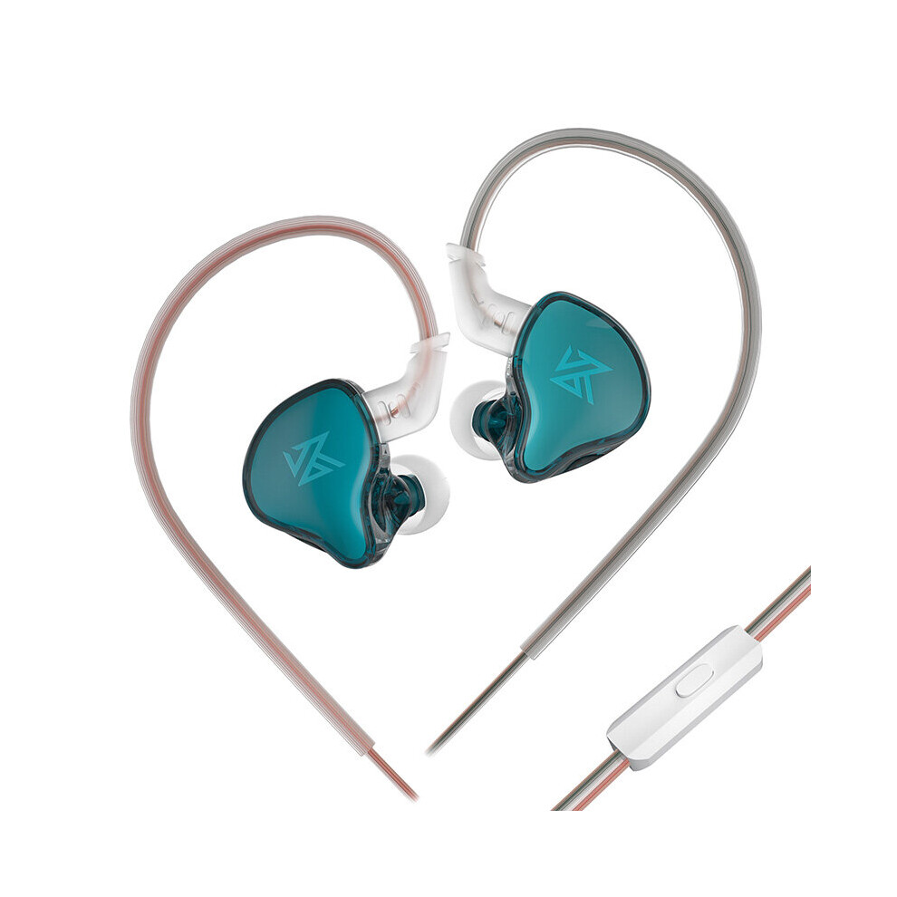 (A-Edcx Mic) Kz Edcx Earphones Bass Earbuds In Ear Monitor Headphones Sport Noise Cancelling Hifi Headset New Arrival! Cyan 4851204913346