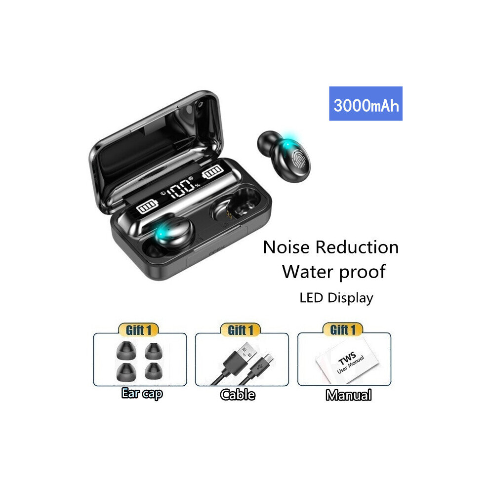 (A-3000Mah Hot) Tws Bluetooth Earphones Stereo Wireless 5.1 Bluetooth Headphones Touch Control Noise Cancelling Sports Headset With Microphone 4851204905914