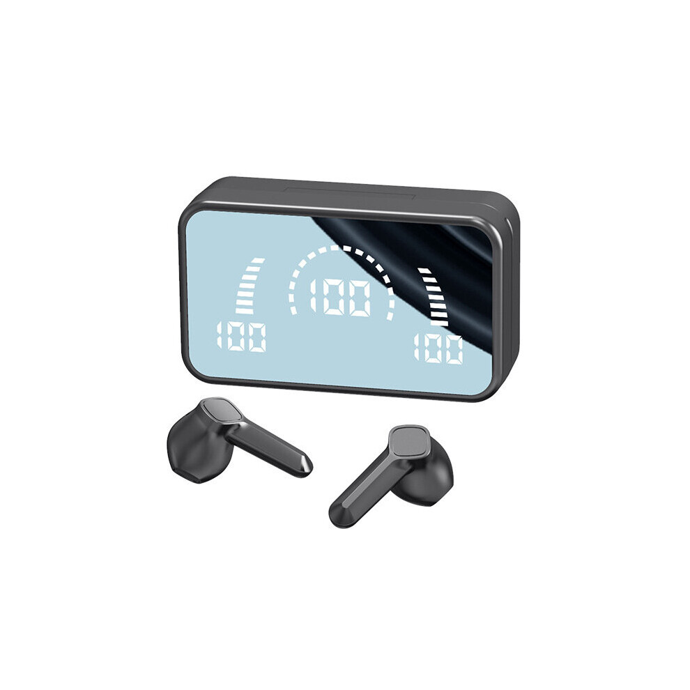 (A-V9-) Smart Tws Wireless Earphone Bluetooth 5.2 Earbud Touch In-Ear 9D Stereo Sports Waterproof Hifi Headset Led Display Black 4851204948539