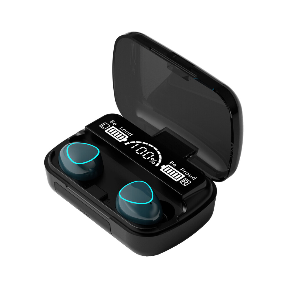 Photos - Headphones  TWS Bluetooth-compatible 5.1 Earphones 3500mAh Charging Box Wireless Headphone Sports Waterproof Headsets With(a-Navy Blue)