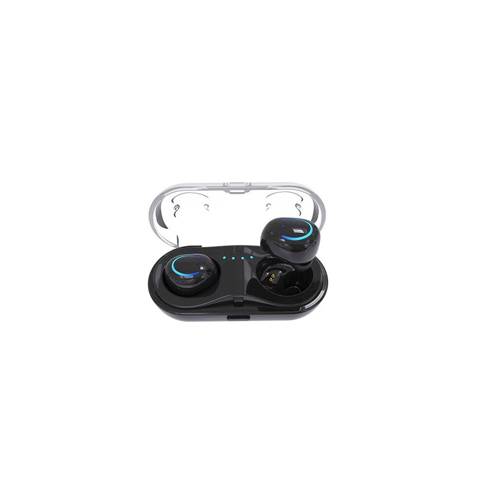 (A-) New Tws Bluetooth 5.0 Wireless Headphones Mini Earbuds With Microphone Call Waterproof Sports Music Headset For Ios Android Black 4853106763753