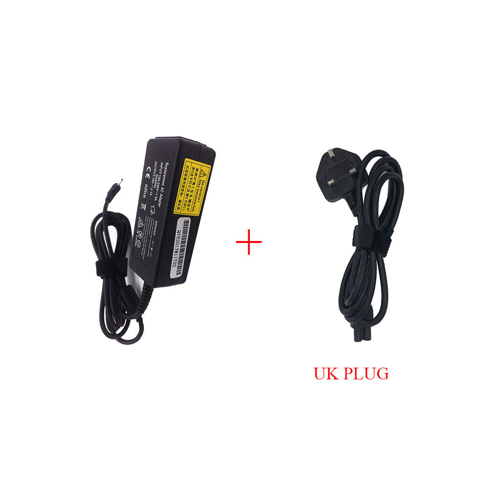 (A-With Uk Plug) 19V 2.1A 40W 2.5*0.7Mm Laptop Charger Adapter For Asus Eee 1001Px B D 1005Ha B E 1001Pqd 1015Px 1008 Ha X101ch 1201 1025 1215B 4855672911491