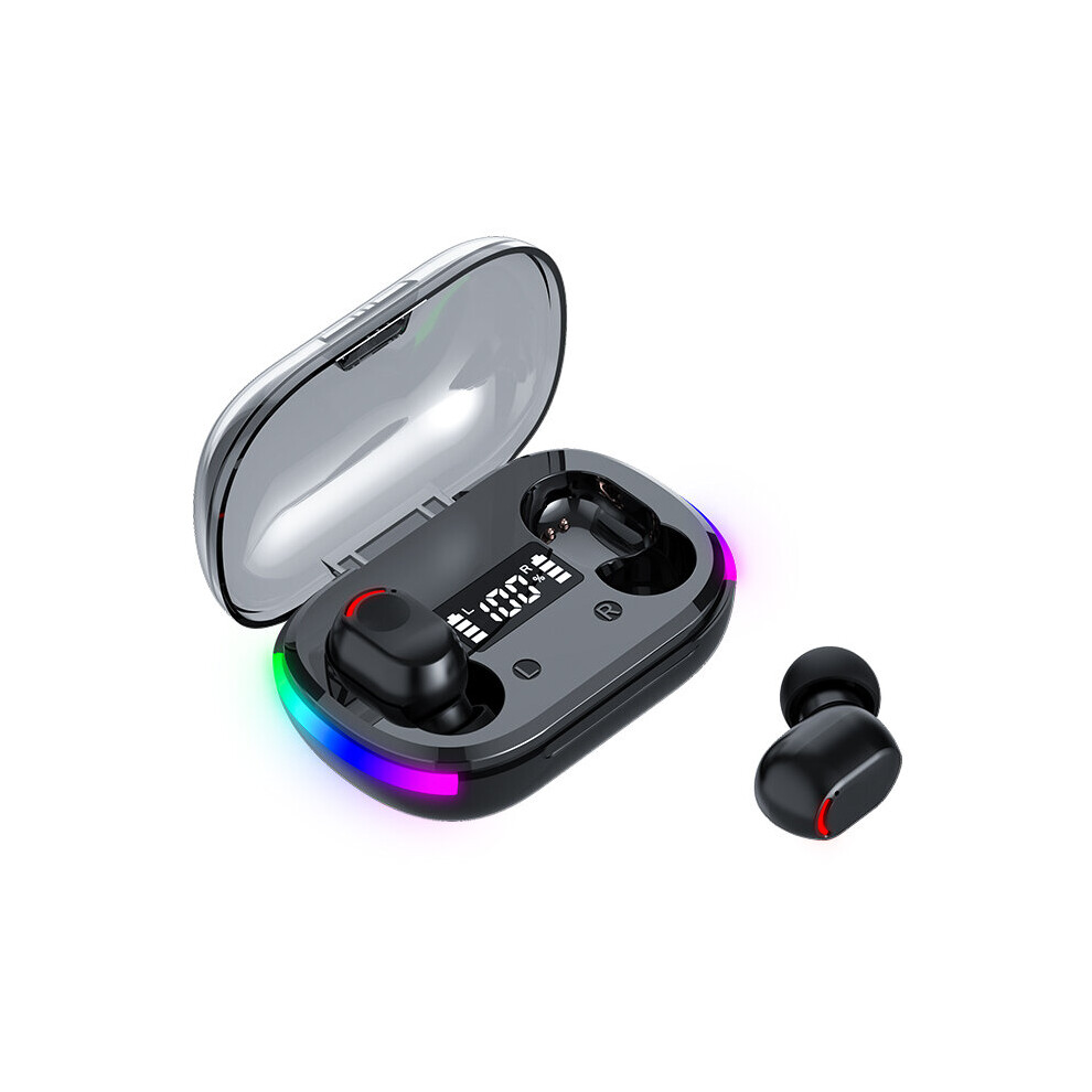 (A-K10 Rgb Lamp) Tws Rgb Bluetooth 5.3 Earphones Wireless Headphones For Xiaomi Sports Running Music Earbuds With Mic Wireless Bluetooth Headset Black 4851205011294