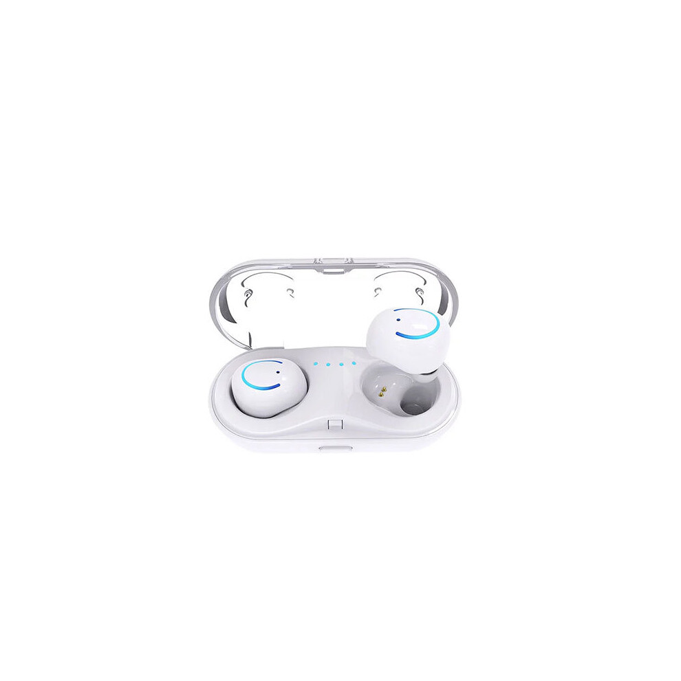 (A-) New Tws Bluetooth 5.0 Wireless Headphones Mini Earbuds With Microphone Call Waterproof Sports Music Headset For Ios Android White 4853106763784