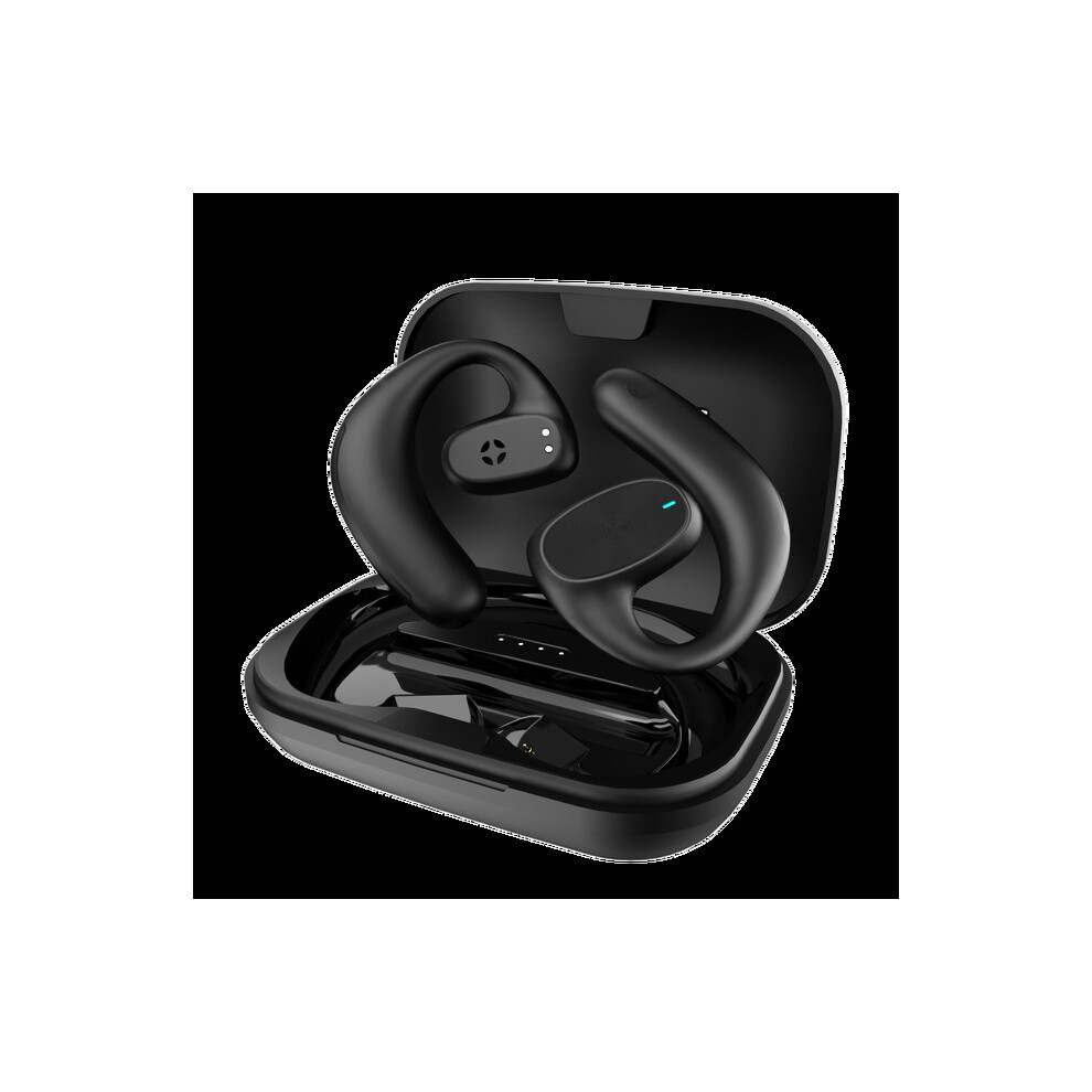 (a-black) TWS Open-ear Air Conduction Headphones Wireless Earbuds Bluetooth Real Wireless Earphone Waterproof Fitness Headset With Mic