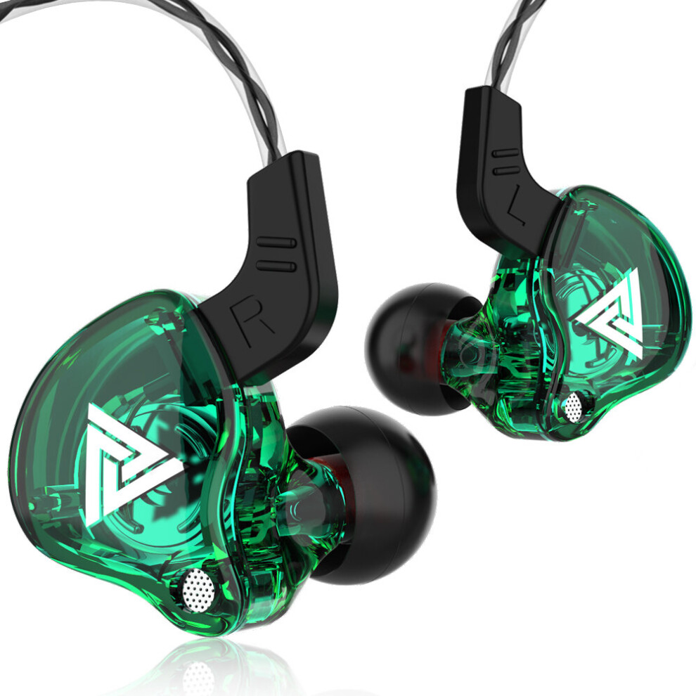 (A-20Pcs-) For Vip Wholesale 20Pcs Qkz Ak6 Original Hifi Sport Headphones Music Earphones With Retail Box Mic Sport Earbuds Green 4851204907819