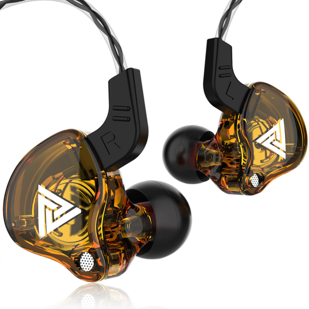 (A-20Pcs-) For Vip Wholesale 20Pcs Qkz Ak6 Original Hifi Sport Headphones Music Earphones With Retail Box Mic Sport Earbuds Yellow 4851204907864