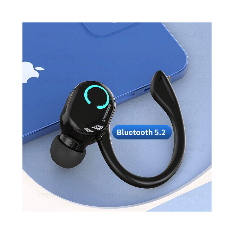 (A-Bluetooth 5.2) Tws Wireless Earphones Sport In-Ear Bluetooth 5.2 Earbuds Ear Hook Ultra-Long Standby Handsfree Headset With Mic For Smart Pho Black 4851204892610