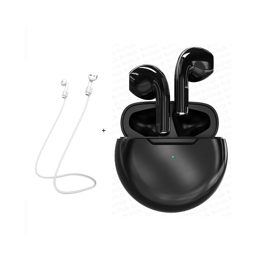 (A-) Original Air Pro 6 Tws Wireless Headphones Bluetooth Earphones Earpod Earbuds With Mic Headset For Apple Iphone Xiaomi Android Yellow 4851204976167