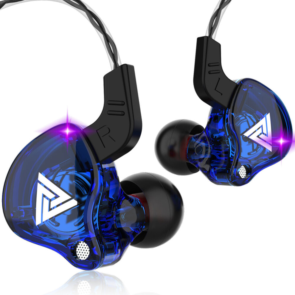 Photos - Headphones  For VIP Wholesale 20Pcs QKZ AK6 Original HiFi Sport  Music Earphones With Retail Box Mic Sport Earb(a-20Pcs-Blue)
