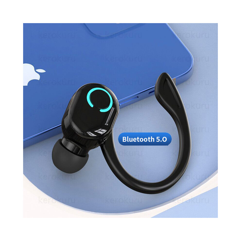 (A-Bluetooth 5.0) Tws Wireless Earphones Sport In-Ear Bluetooth 5.2 Earbuds Ear Hook Ultra-Long Standby Handsfree Headset With Mic For Smart Pho Black 4851204892597