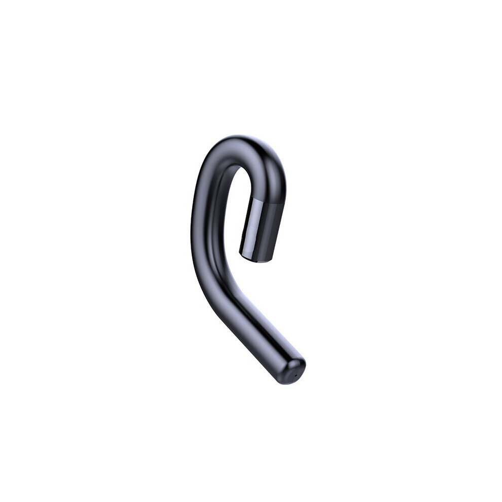 (A-) New S10 Bluetooth 5.0 Headset Wireless Unilateral Ear Hook Earphone Business Sport Handsfree Earbuds With Mic Bone Conduction Black 4851204986555