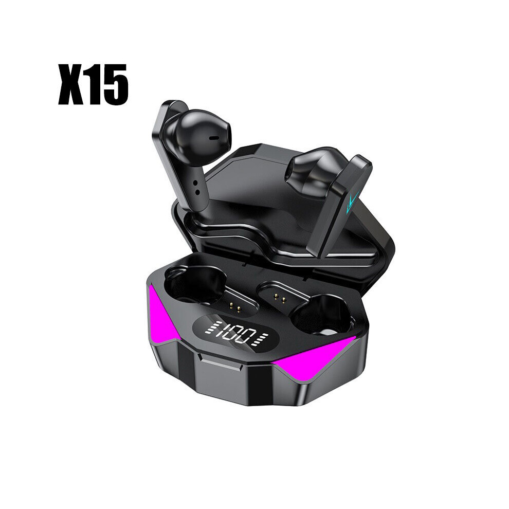 (A-X15 ) New X15 Tws Earphones Bluetooth Wireless Headphones 65Ms Low Latency Earbuds Esport Gaming Headset Gamer Earphone Mic For Xiaomi Black 4851204867960