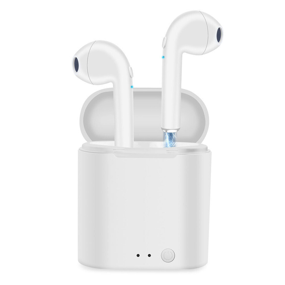 (A- I7) I7s Tws Bluetooth Earphone Wireless Headphones Earbuds Blutooth Handfree Headsets With Charging Box For Xiaomi Huawei Mobile White 4851204912189