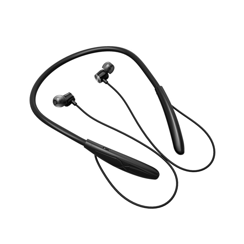 (a-B4 Black) 2022 New Wireless neck-mounted bluetooth headset Sports Waterproof TWS Earbuds Bluetooth 5.2 TWS large battery Earbuds with Mic