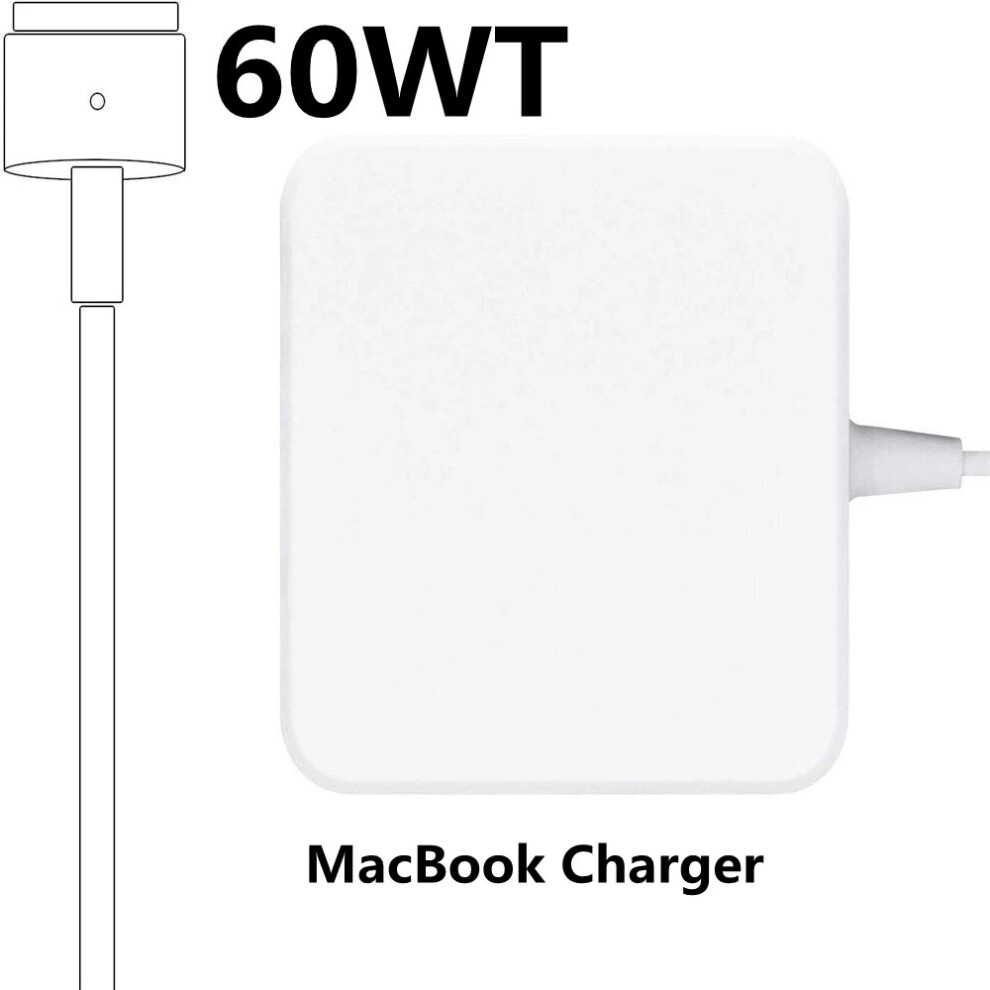 (A-60Wt Charger Only) 100% New Magnetic 45W 60W 85W Magsaf* 2 Power Supply Adapter Notebook Smart Laptop Charger For Macbook Air Pro 11 13 15 Retina 4855672917639