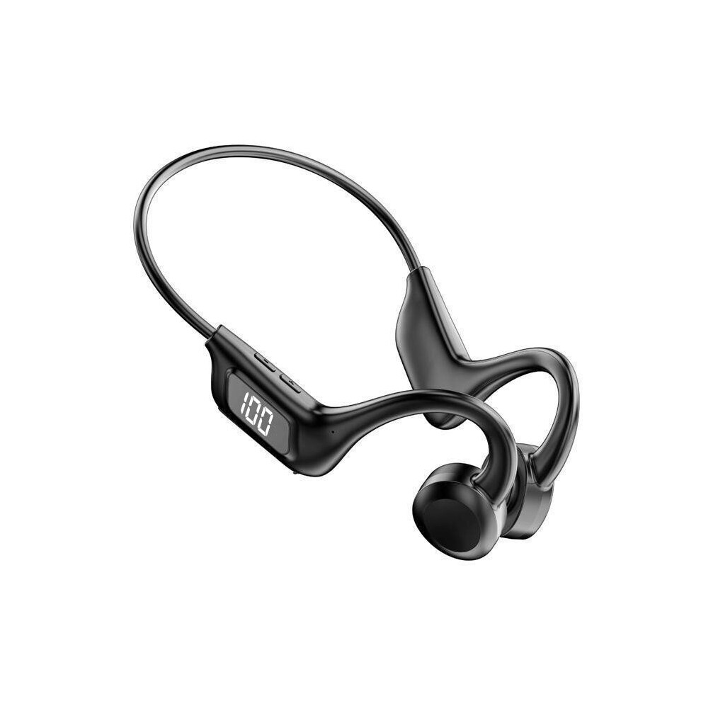 (A-Vg06-Support Tf Led) Non-Bone Conduction Earphones Wireless Bluetooth 5.1 Headphones Led Display Earbuds With Mic Support Tf Card Bluetooth Headse 4851204941882