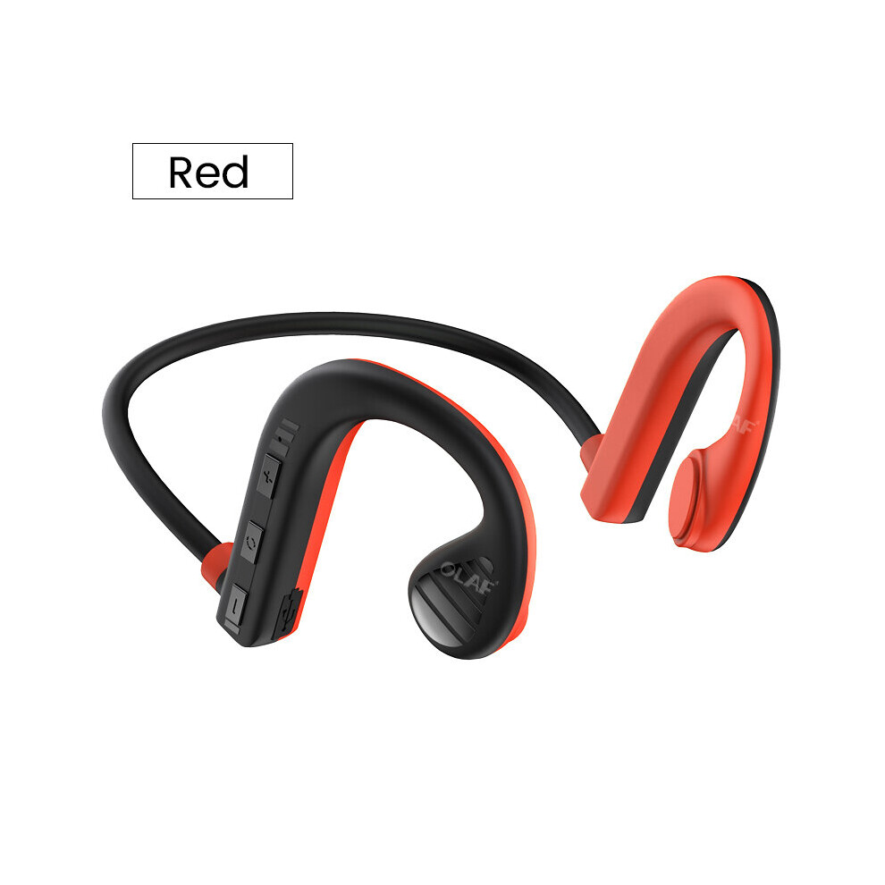 (A-) Non-Bone Conduction Earphones Wireless Bluetooth 5.1 Headphones Led Display Earbuds With Mic Support Tf Card Bluetooth Headsets Gold 4851204941790