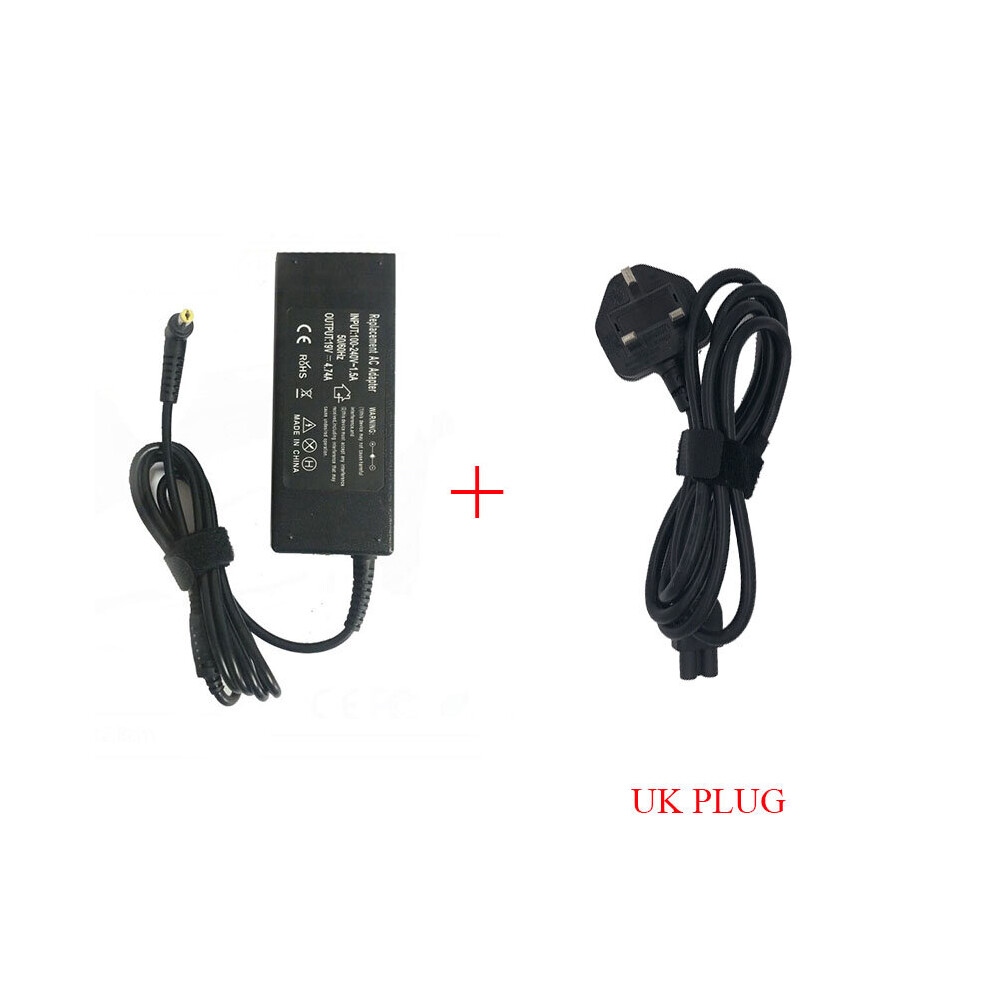 (A-With Uk Plug) 19V 4.74A 90W 5.5X1.7mm Laptop Adapter Charger For Acer Aspire 5750G 5755G 7110 9300 E1-531 E1-571G M5-581G V5-571P 4925G Power 4855672904042