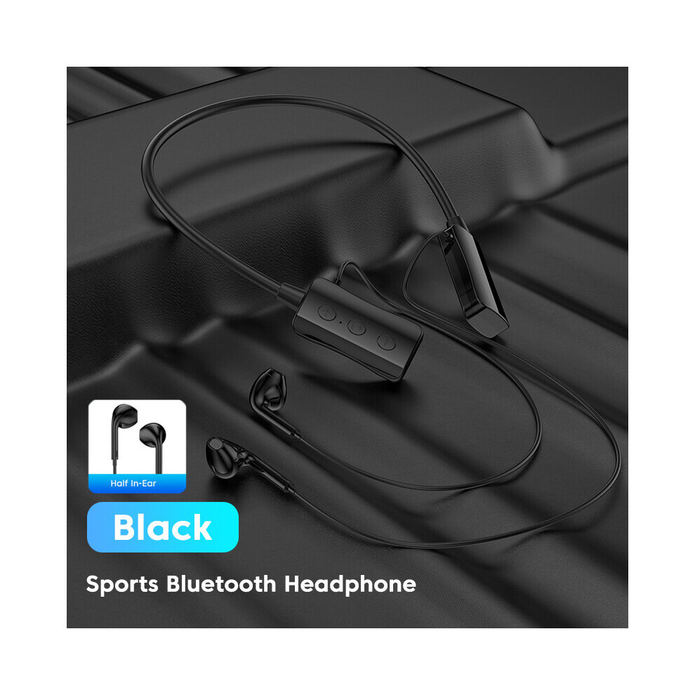 (A-Type B Earplug) Olaf New Bluetooth 5.3 Earphones Wireless Headphones Neckband Sports Headset Gamer Hifi Stereo Earbuds With Mic Support Tf Ca Black 4851205030561