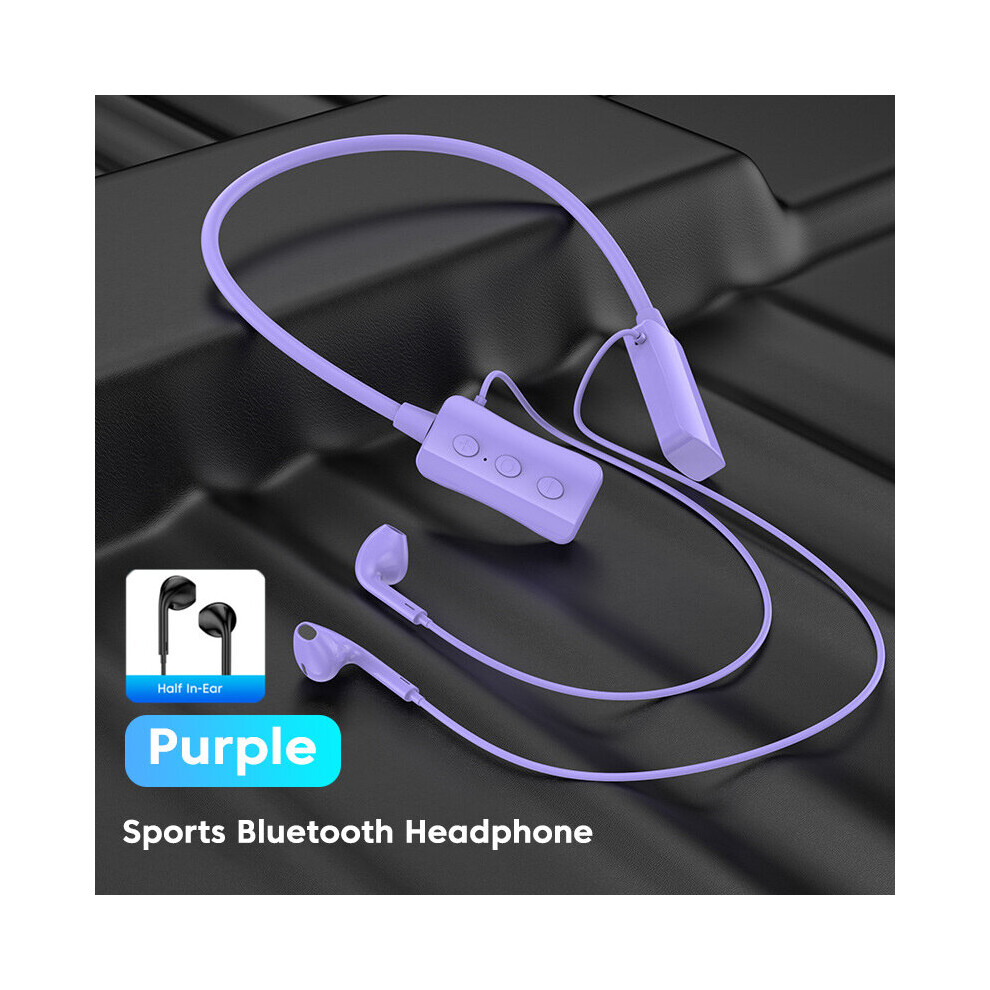 (A-Typeb Earplug) Olaf New Bluetooth 5.3 Earphones Wireless Headphones Neckband Sports Headset Gamer Hifi Stereo Earbuds With Mic Support Tf Ca Purple 4851205030622