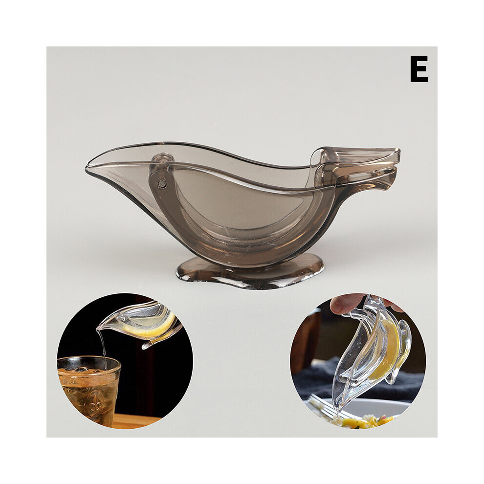(a-E) Lemon Clip Manual Transparent Fruit Juicer Home Kitchen Bar Gadget Bird Shape Citrus Juicer Hand Held Orange Squeezer Machine-image-OPC-PBYRPGK-NEW