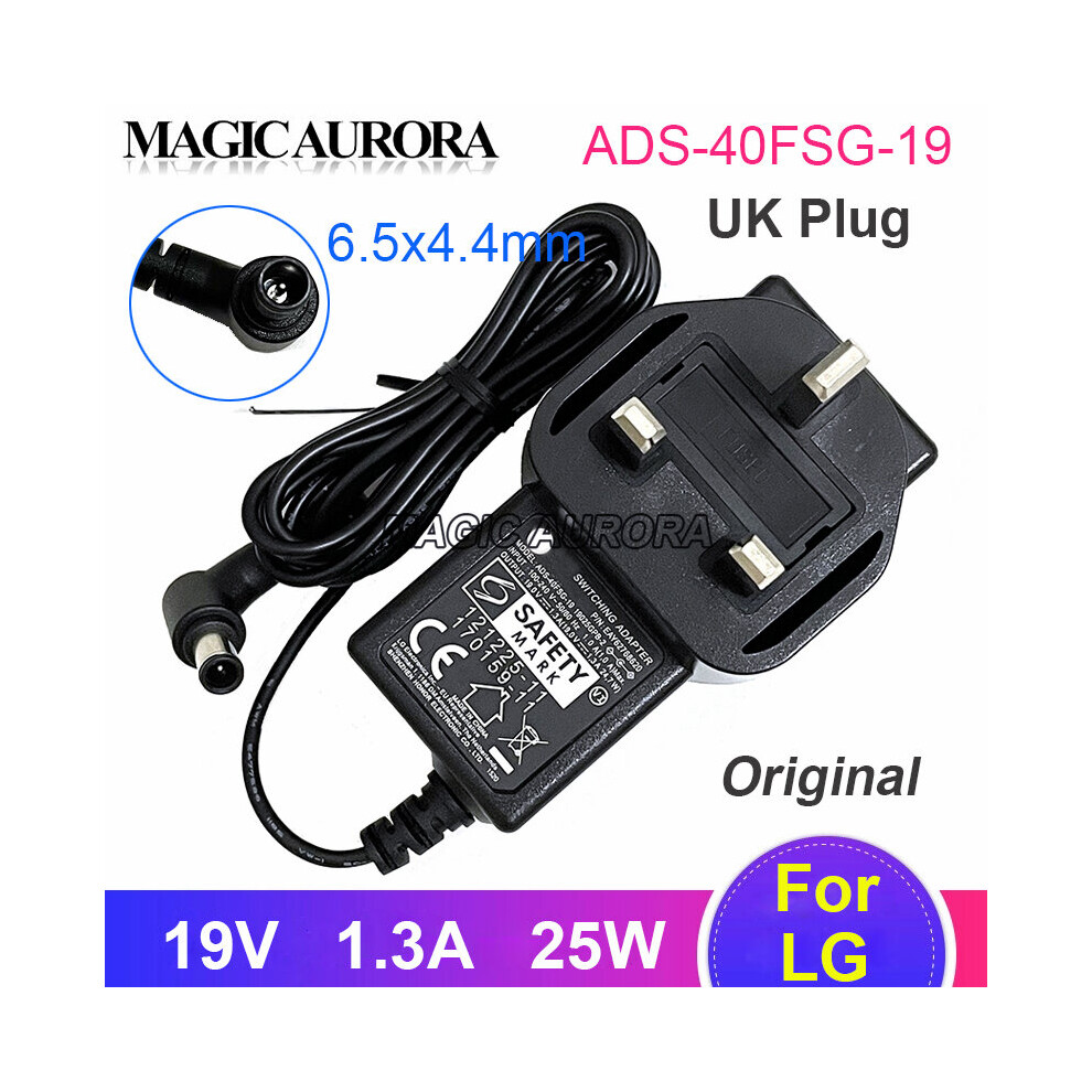 (A-Uk Plug) 25W Ads-25Fsf-19 19V 1.3A Switching Adapter Eay62768628 19025Epcu-1 For Lg 22M35d E2442tc E1948s 24Mp55ha 22M45 10Sm3tb Monitor 4855672919572