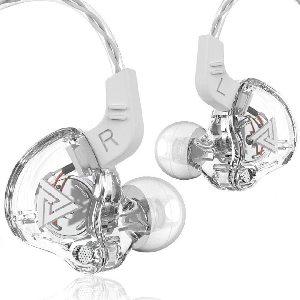 (A-) Brand New Qkz Ak6 Copper Driver Hifi Sport Headphones 3.5Mm In Ear Earphone For Running With Microphone Headset Music Earbuds White 4851204884837