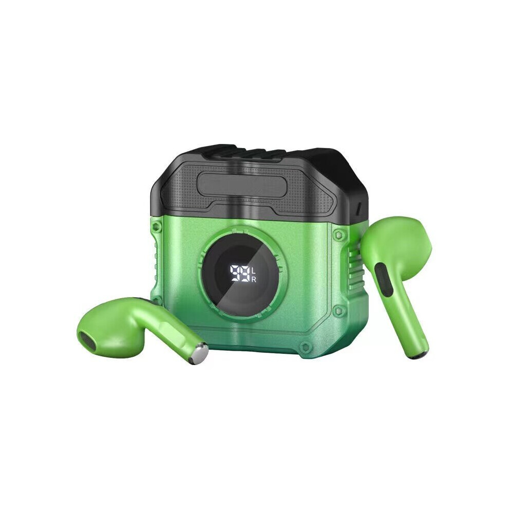 (A-) Tws Gaming Headsets Wireless Earphones 9D Stereo Surround Sound Quality Bluetooth Headphones With Microphone Earbuds 2022 New Green 4851205025505