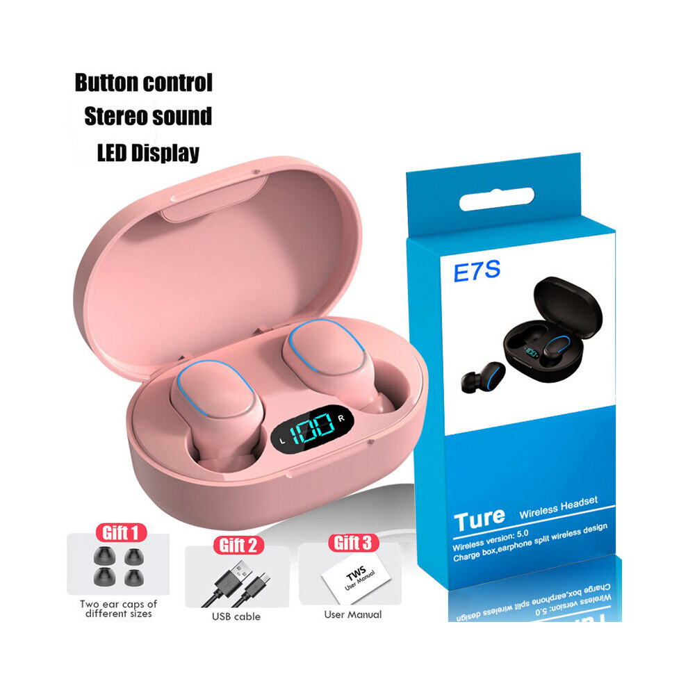 (A-04) Wireless Earphones Bluetooth-Compatiblev 5.0 Wireless Earbuds In Ear Sports Headset E7s Tws Handsfree Earphones For Mobile Phone 4851204875415