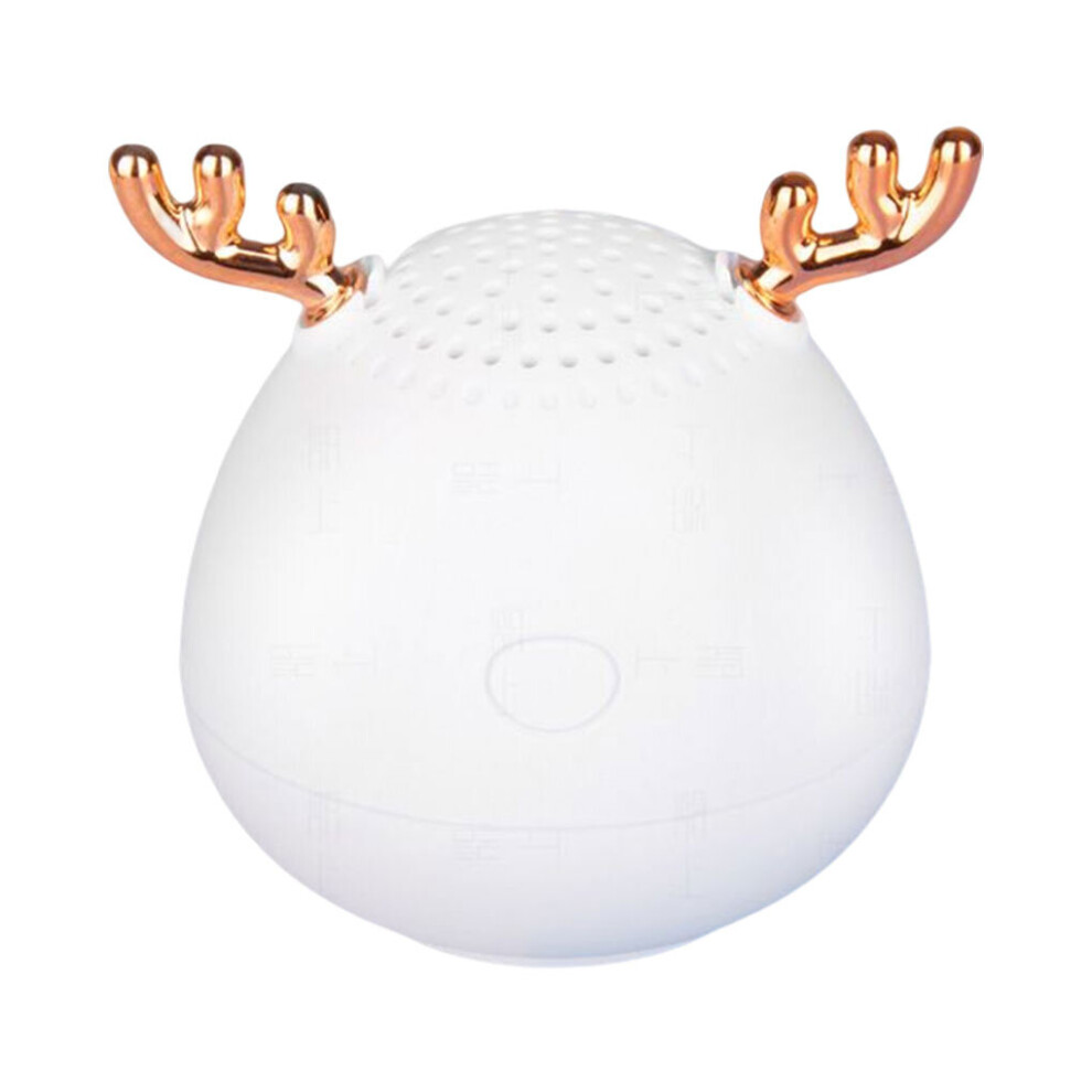 (A- Speaker) Speaker Bluetooth-Compatible Wireless Rechargeable Surrounded Stereo Loudspeaker Music Player Sound Box Outdoor White/Green 4854472197739