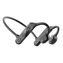 (a- Black) Bone Conduction Headphones Bluetooth Wireless Earphone 16GB MP3 Music Player Waterproof Earbuds Fitness Sport Headset
